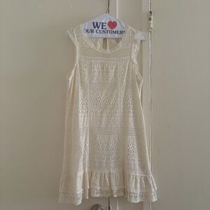 Joie Lindell Mixed-Lace Sleeveless Dress